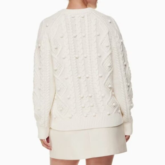 WILFRED Sprinkles Cardigan Sweater Wool Pom Pom Alps Aritiza M - Picture 5 of 12